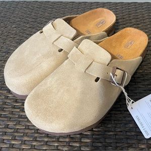 Birkenstock Boston Soft Footbed Clog, Taupe, Women’s 39/8